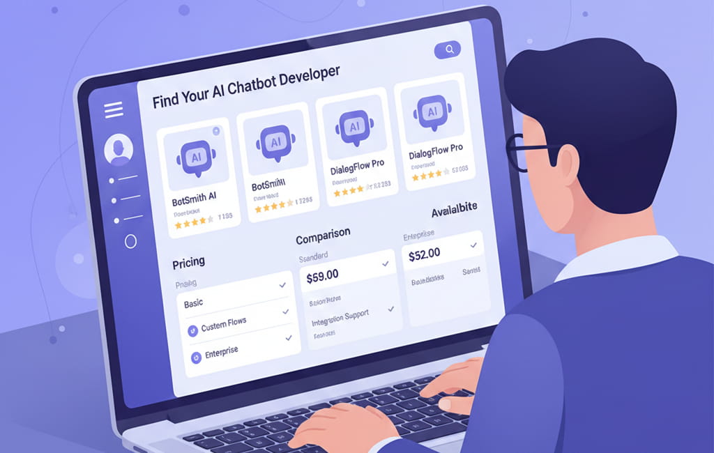 Hiring chatbot developers online using freelance platforms