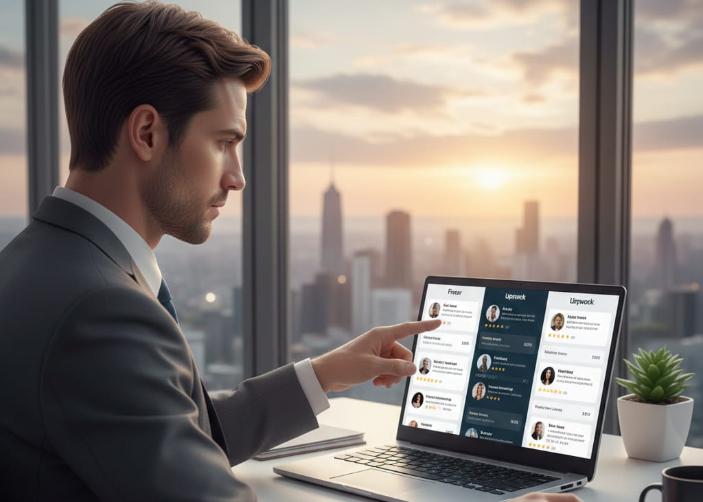 Hiring an artificial intelligence expert online using professional platforms