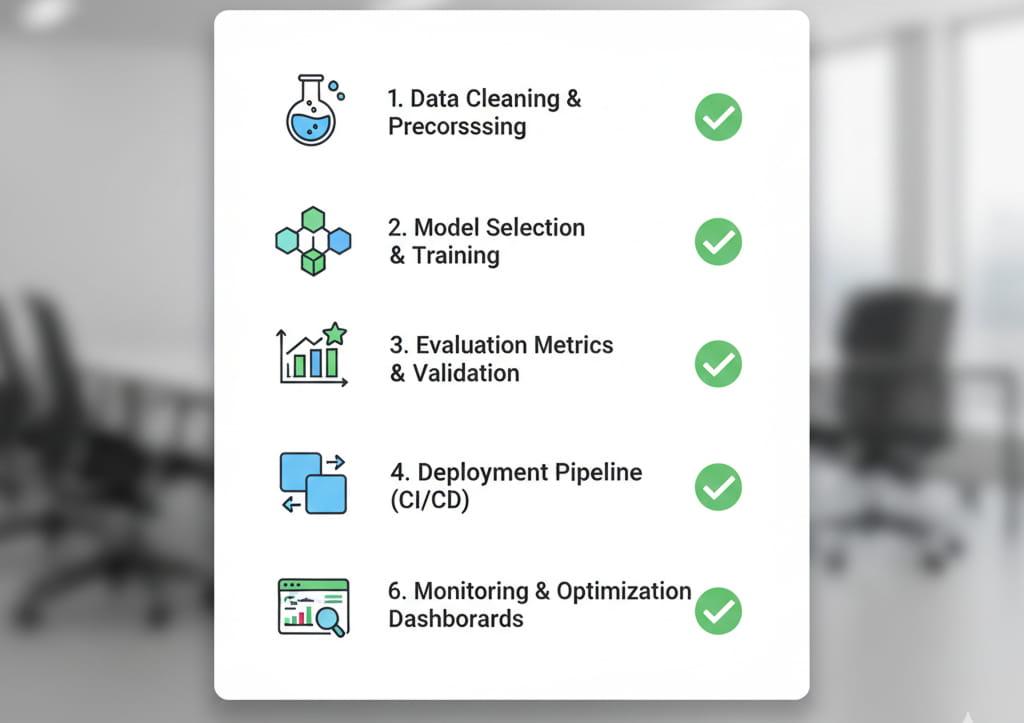 Checklist of essential skills required for a professional machine learning expert