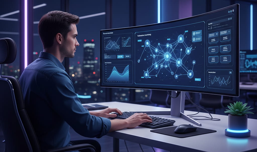 Machine learning expert building predictive models using advanced analytics tools