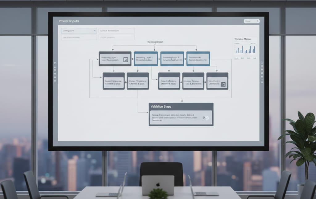 Prompt engineering workflow for structured AI outputs